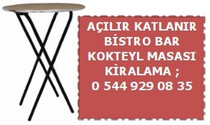 stanbul alr katlanr bar bistro masas kiralama