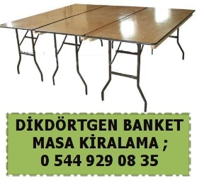 stanbul dikdrtgen banket masa kiralama